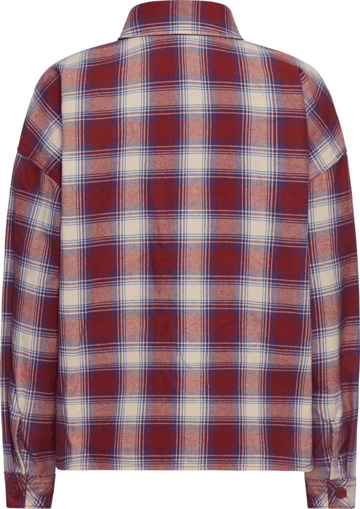Jack Wolfskin Women's Baja Flannel Shirt Check Merlot Jack Wolfskin