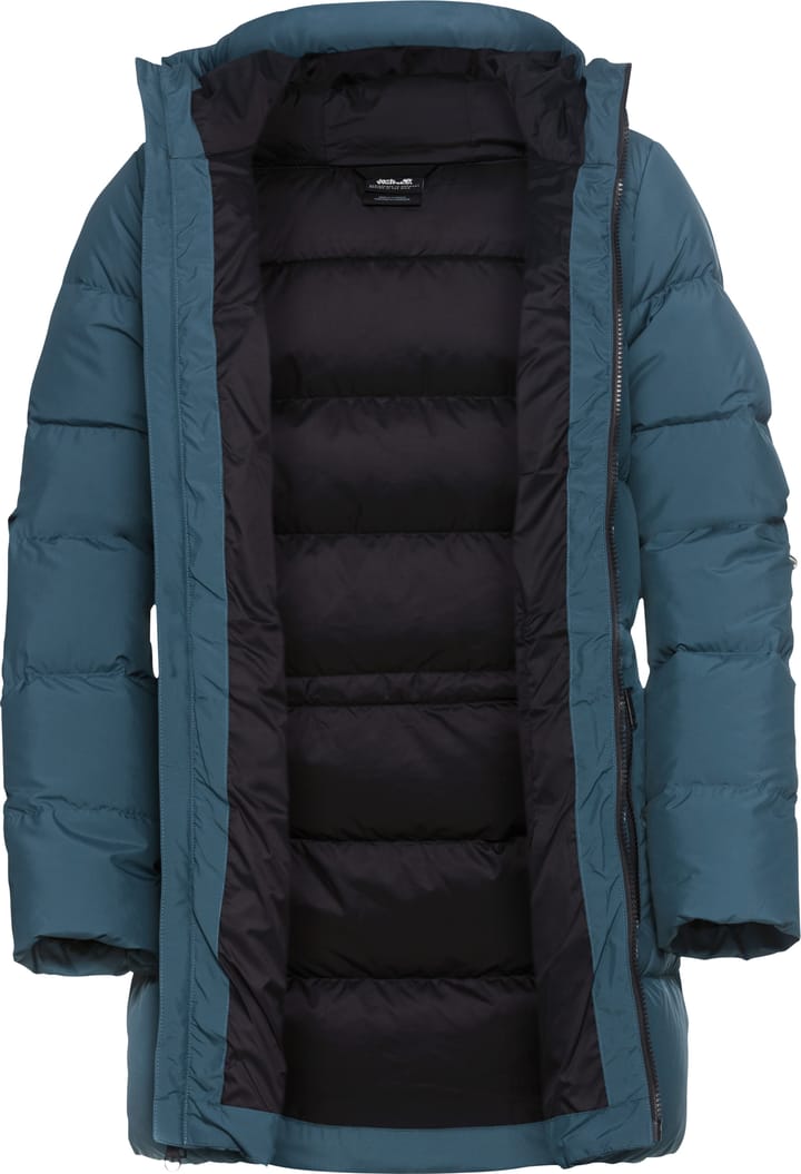 Jack Wolfskin Women's Frozen Palace Long Jacket Rds Aluminium Blue Jack Wolfskin Jack Wolfskin Women's Frozen Palace Long Jacket Rds Aluminium Blue Jack Wolfskin