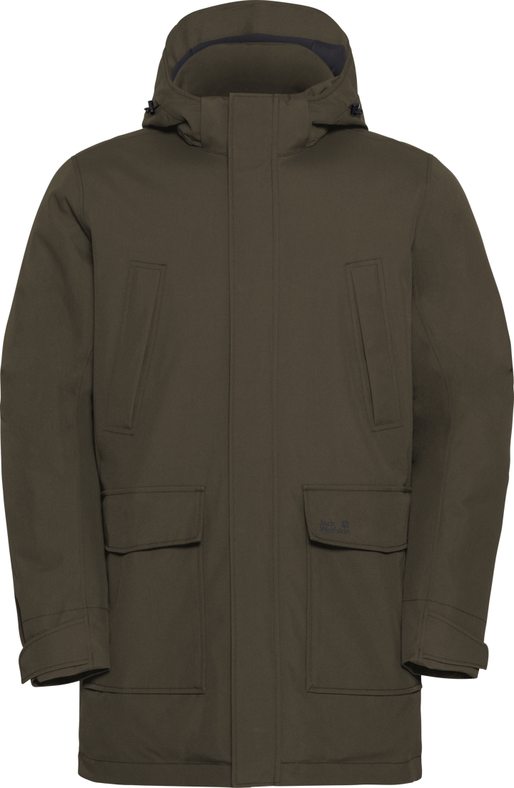 Jack Wolfskin Men's Canyon Shield Parka Obsidian Moss Jack Wolfskin