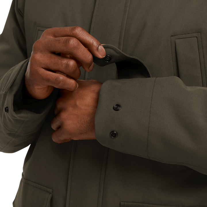 Jack Wolfskin Men's Canyon Shield Parka Obsidian Moss Jack Wolfskin