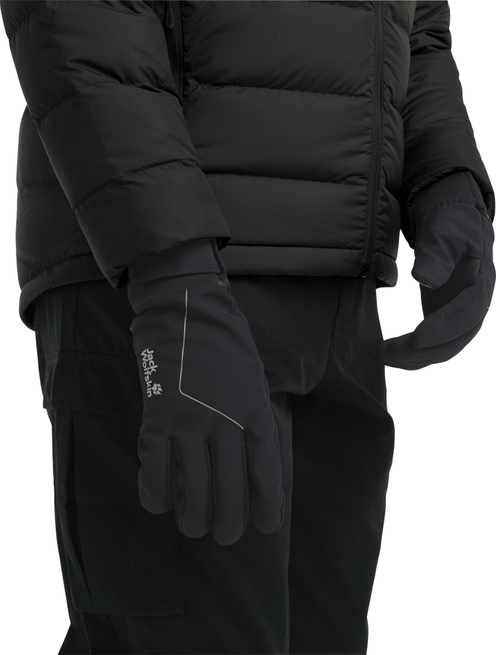 Jack Wolfskin Reflective Winter Glove Black Jack Wolfskin