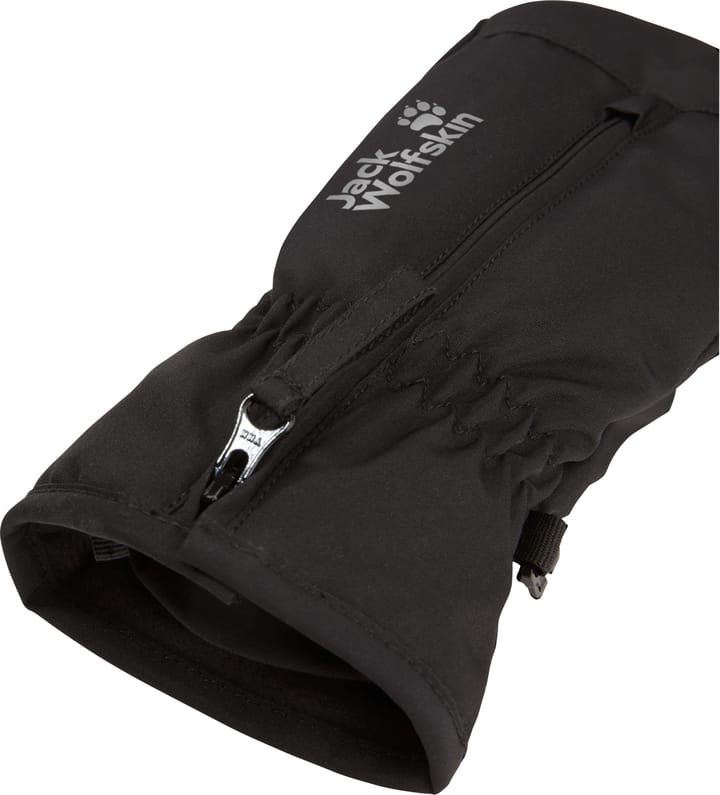 Jack Wolfskin Kids' Easy Zip Mitten Black Jack Wolfskin