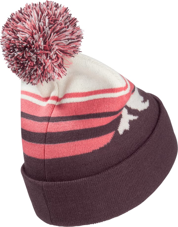 Jack Wolfskin Kid's Stripy Pompom Beanie Amaranth Jack Wolfskin Jack Wolfskin Kid's Stripy Pompom Beanie Amaranth Jack Wolfskin
