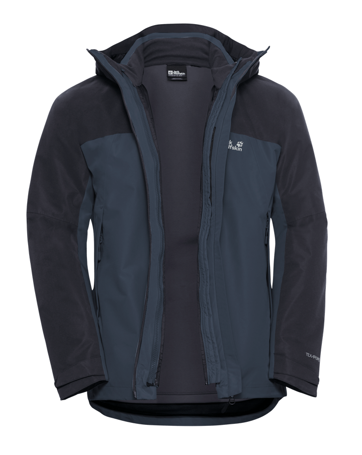 Jack Wolfskin Men's Wild Places 3in1 Jacket Midnight Sky Jack Wolfskin
