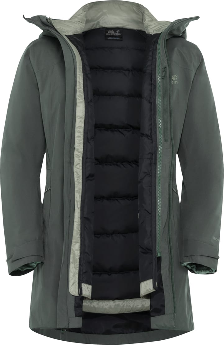 Jack Wolfskin Women's Icecape 3in1 Down Jacket Rds Slate Green Jack Wolfskin