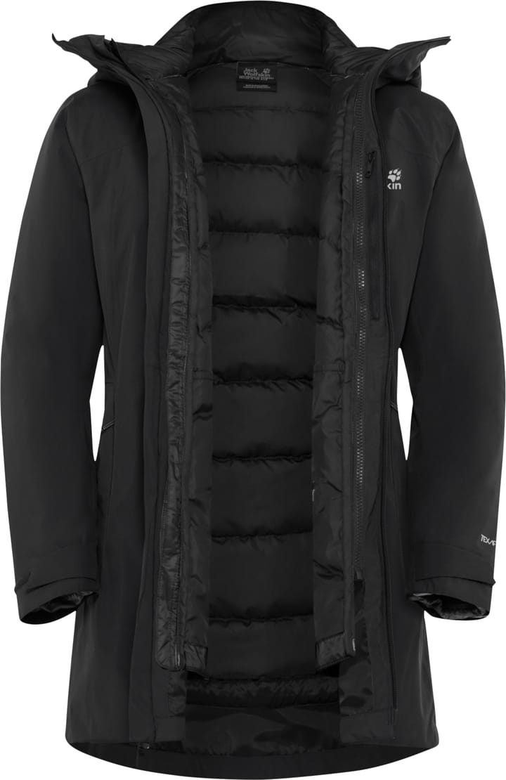 Jack Wolfskin Women's Icecape 3in1 Down Jacket Rds Black Jack Wolfskin