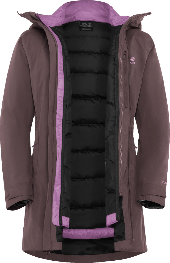 Jack Wolfskin Women's Icecape 3in1 Down Jacket Rds Sheer Plum Jack Wolfskin