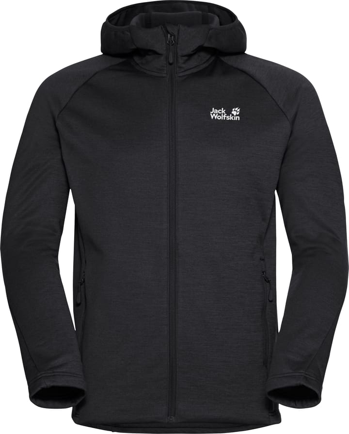 Jack Wolfskin Men's Peak District Hooded Full Zip Black Jack Wolfskin