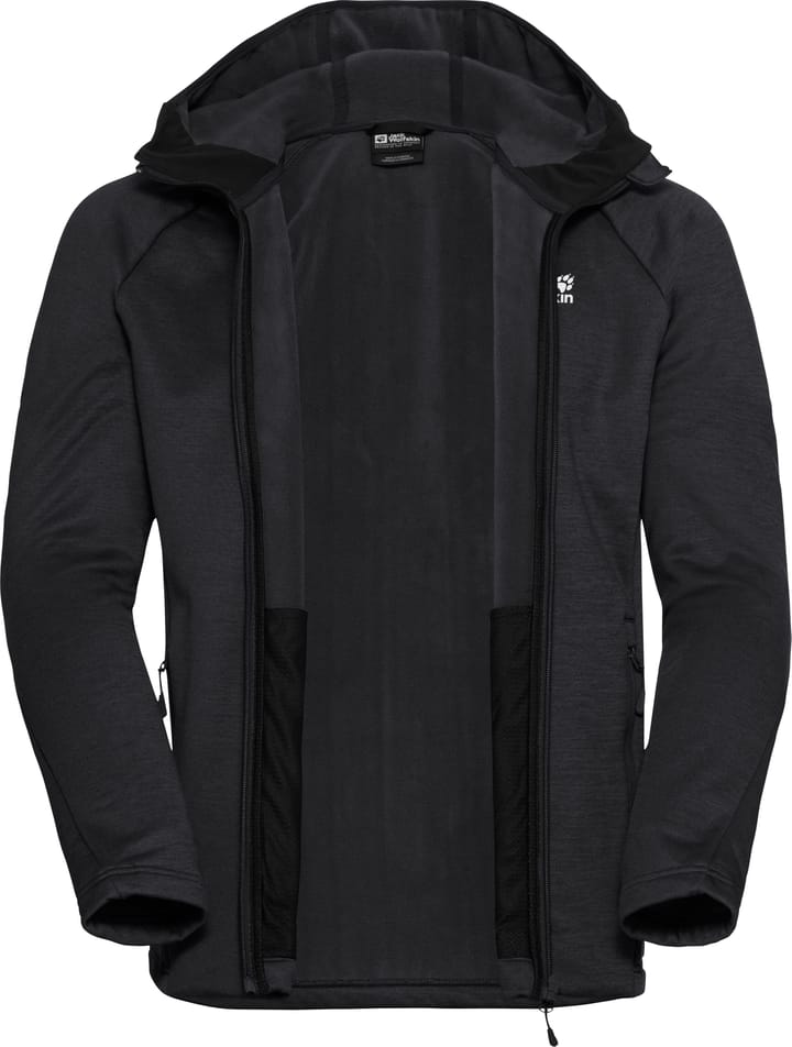 Jack Wolfskin Men's Peak District Hooded Full Zip Black Jack Wolfskin