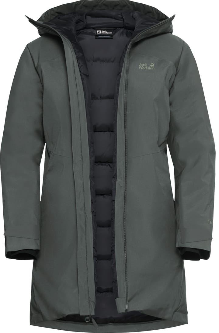 Jack Wolfskin Women's Icecape 2l Down Ins Jacket Rds Slate Green Jack Wolfskin