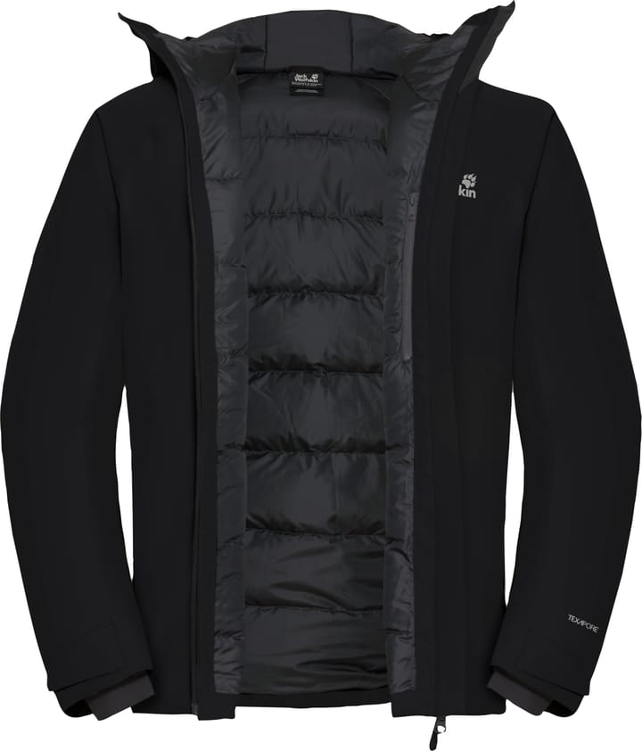 Jack Wolfskin Men's Icecape 2l Down Ins Jacket Rds Black Jack Wolfskin