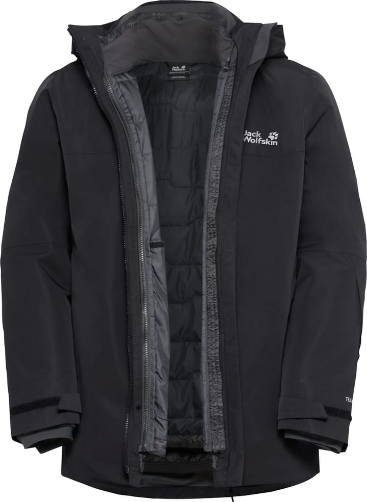 Jack Wolfskin Men's Flowline 3in1 Jacket Black Jack Wolfskin