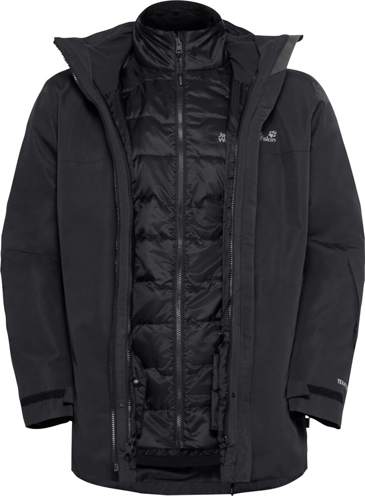 Jack Wolfskin Men's Flowline 3in1 Jacket Black Jack Wolfskin