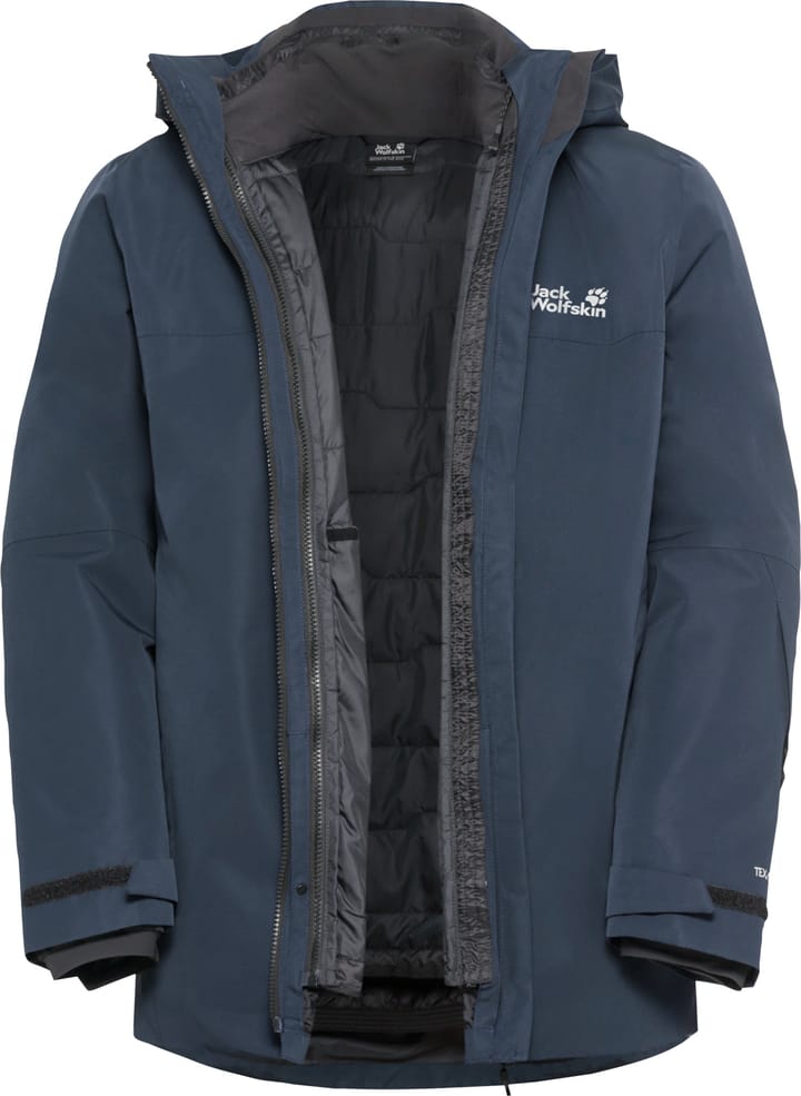 Jack Wolfskin Men's Flowline 3in1 Jacket Midnight Sky Jack Wolfskin
