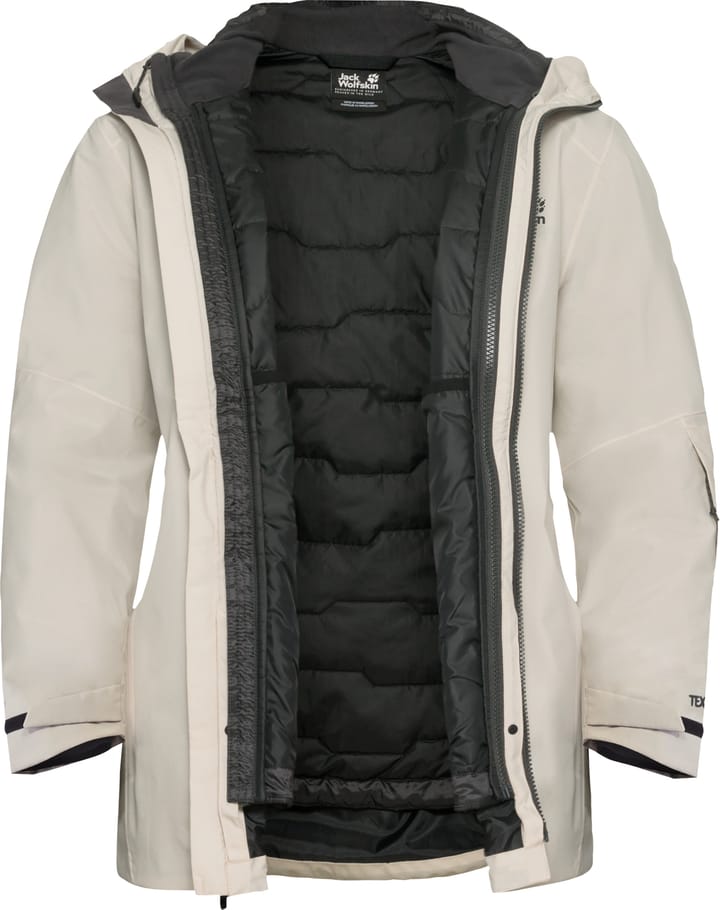 Jack Wolfskin Women's Flowline 3in1 Jacket Pale Sand Jack Wolfskin