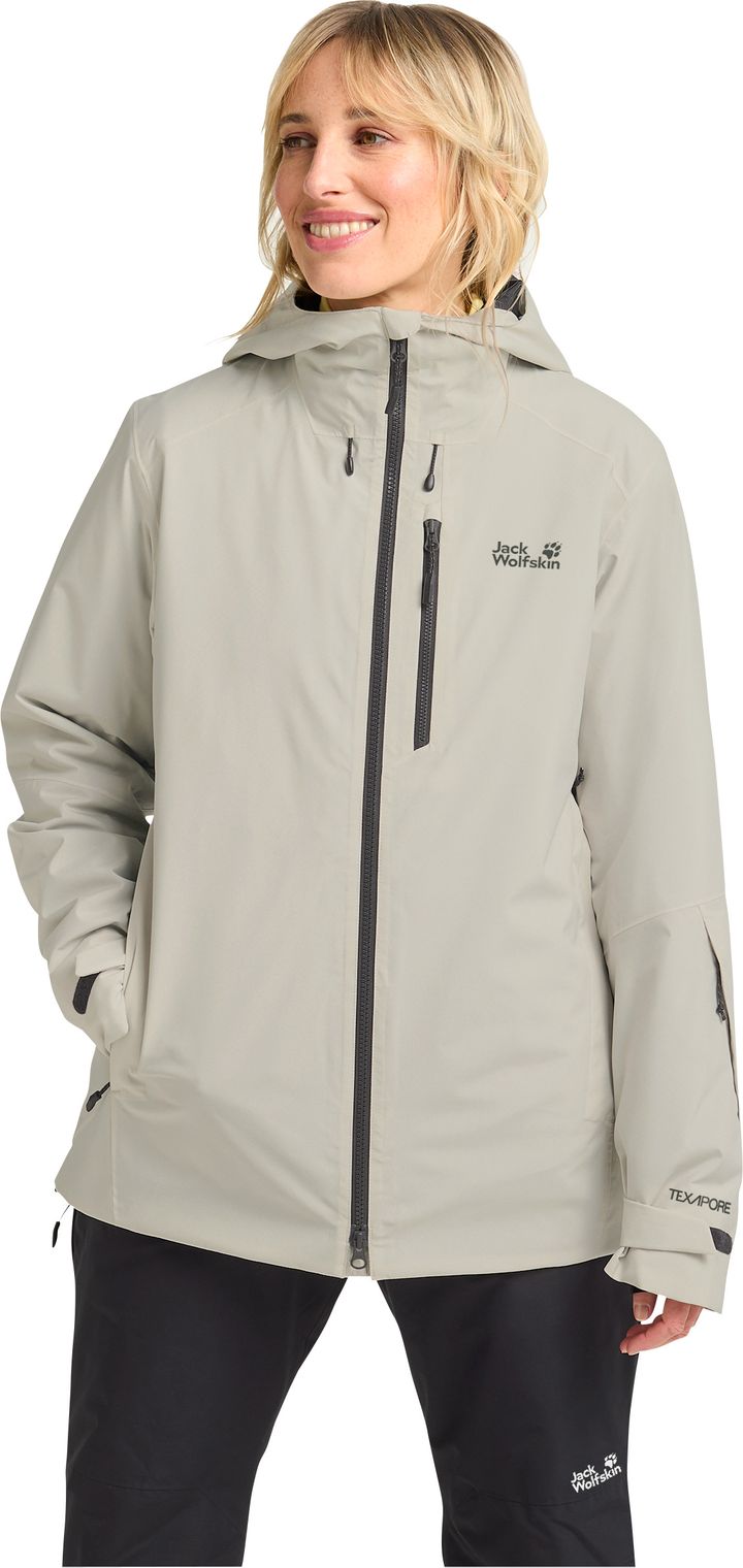 Jack Wolfskin Women's Flowline 3in1 Jacket Pale Sand Jack Wolfskin