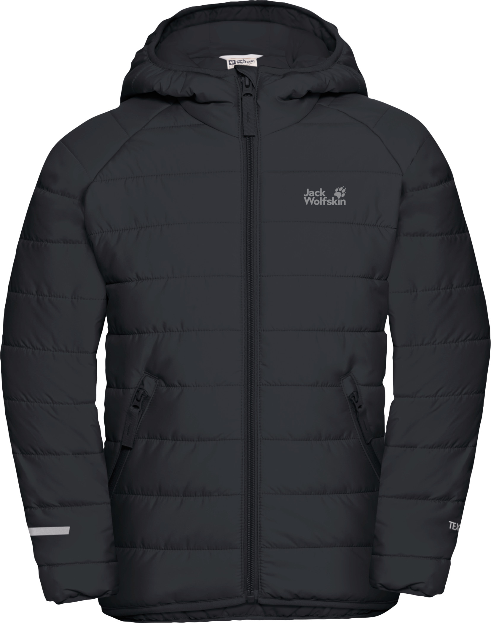 Jack Wolfskin Kid's Zenon Jacket Phantom Dunjakker mellomlag 152
