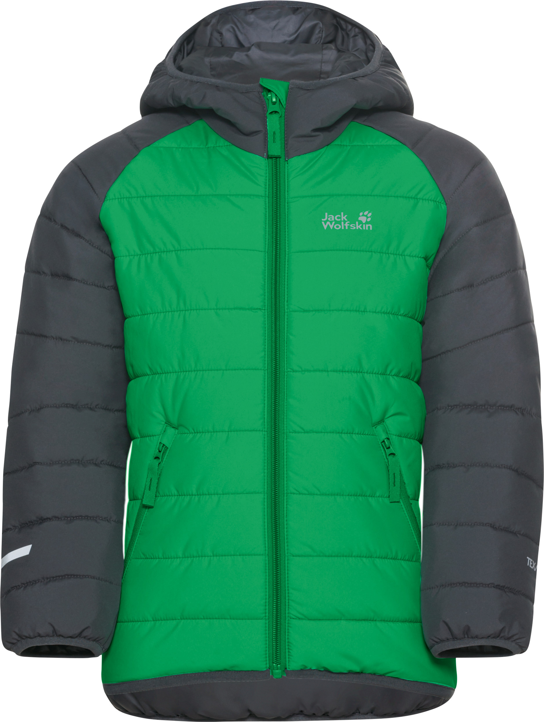 Jack Wolfskin Kid's Zenon Jacket Mystic Green Untuva välitakit 164