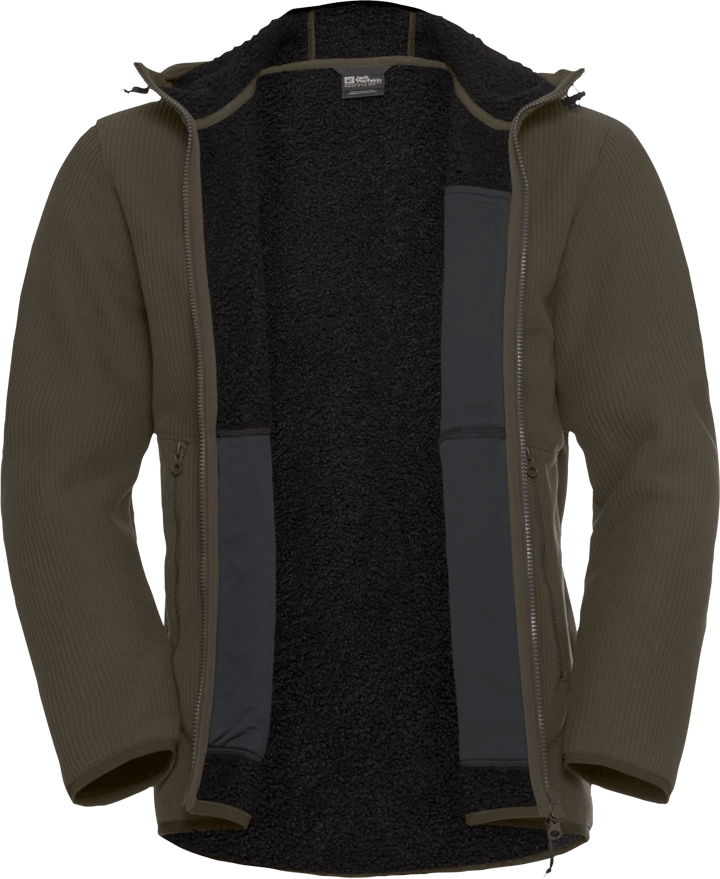 Jack Wolfskin Men's Lake Ridge Hooded Jacket Obsidian Moss Jack Wolfskin