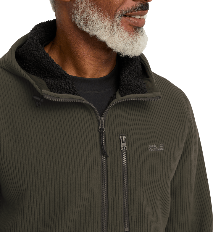 Jack Wolfskin Men's Lake Ridge Hooded Jacket Obsidian Moss Jack Wolfskin