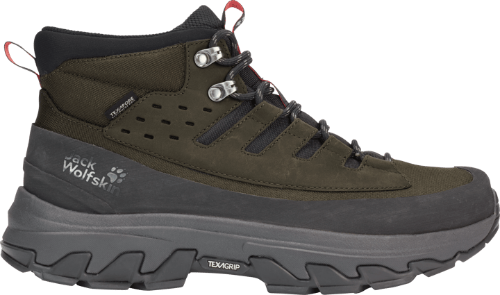 Jack Wolfskin Men's Apex Hike Texapore Mid Obsidian Moss Jack Wolfskin