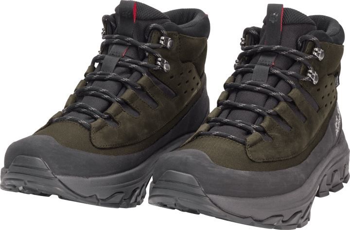 Jack Wolfskin Men's Apex Hike Texapore Mid Obsidian Moss Jack Wolfskin