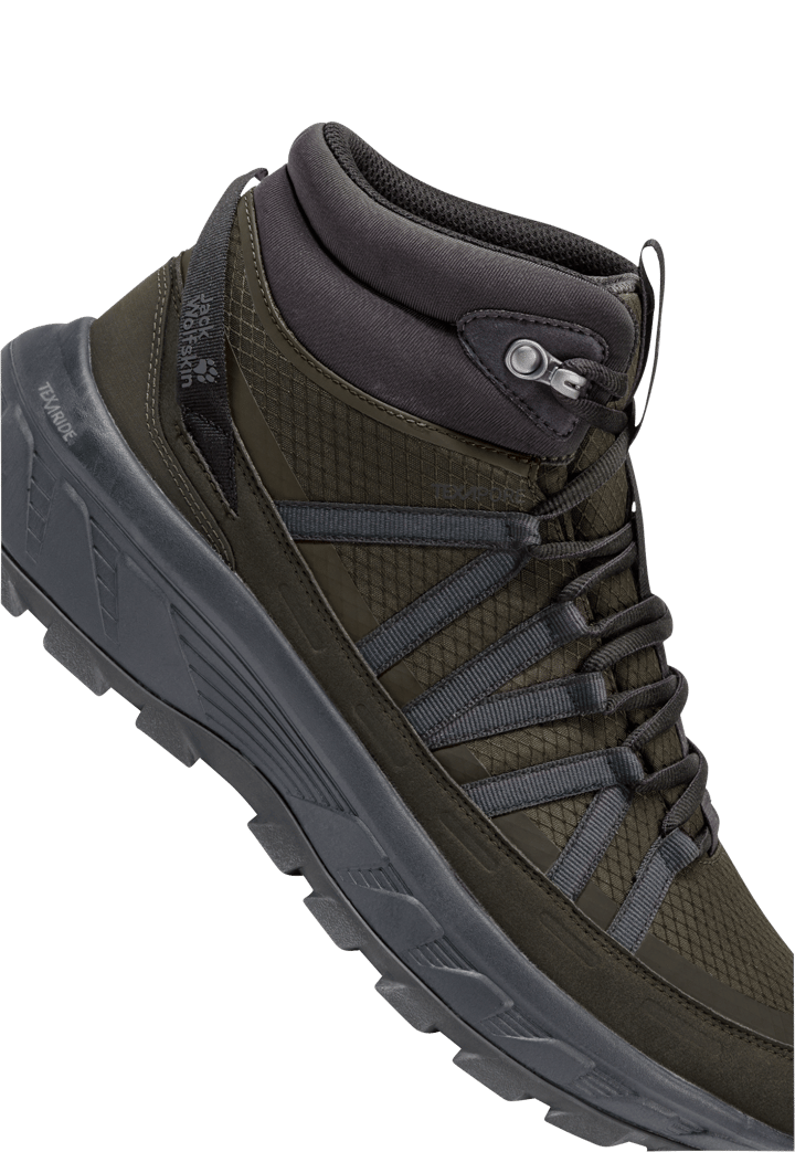 Jack Wolfskin Men's Wild Hike Texapore Mid Obsidian Moss Jack Wolfskin