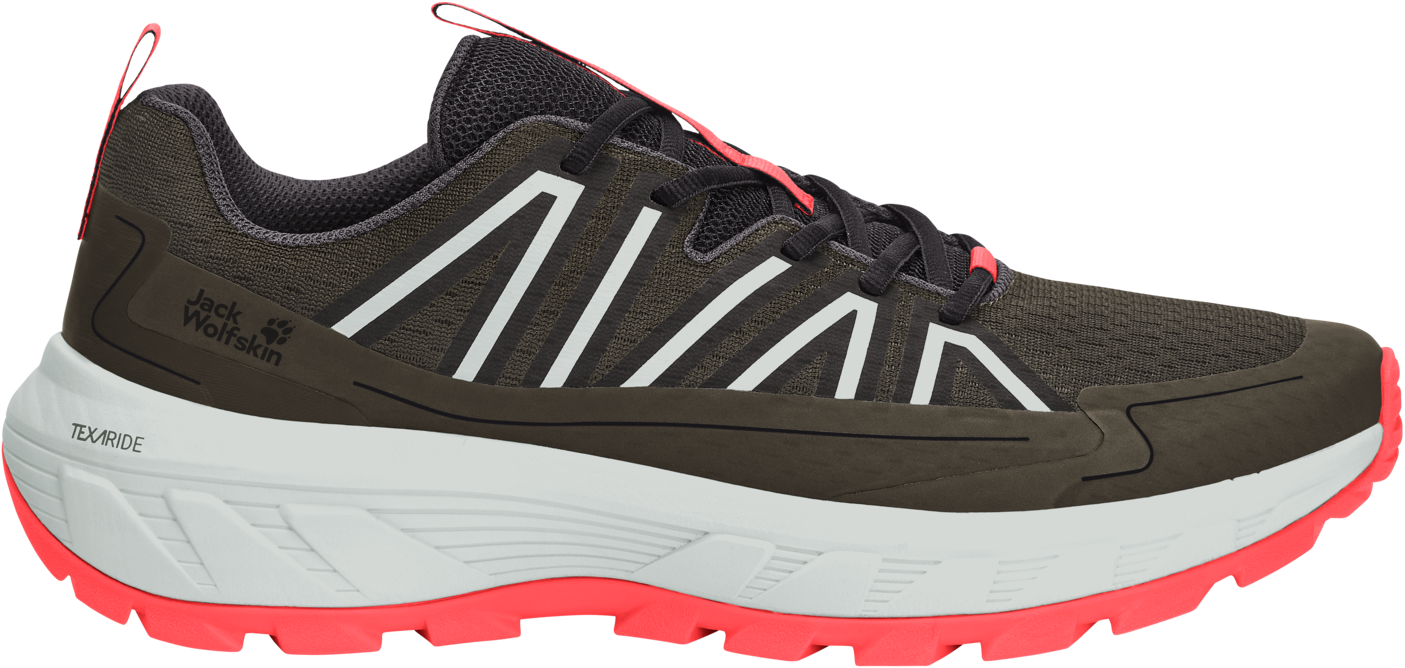 Jack Wolfskin Men's Wild Hike Low Obsidian Moss  45