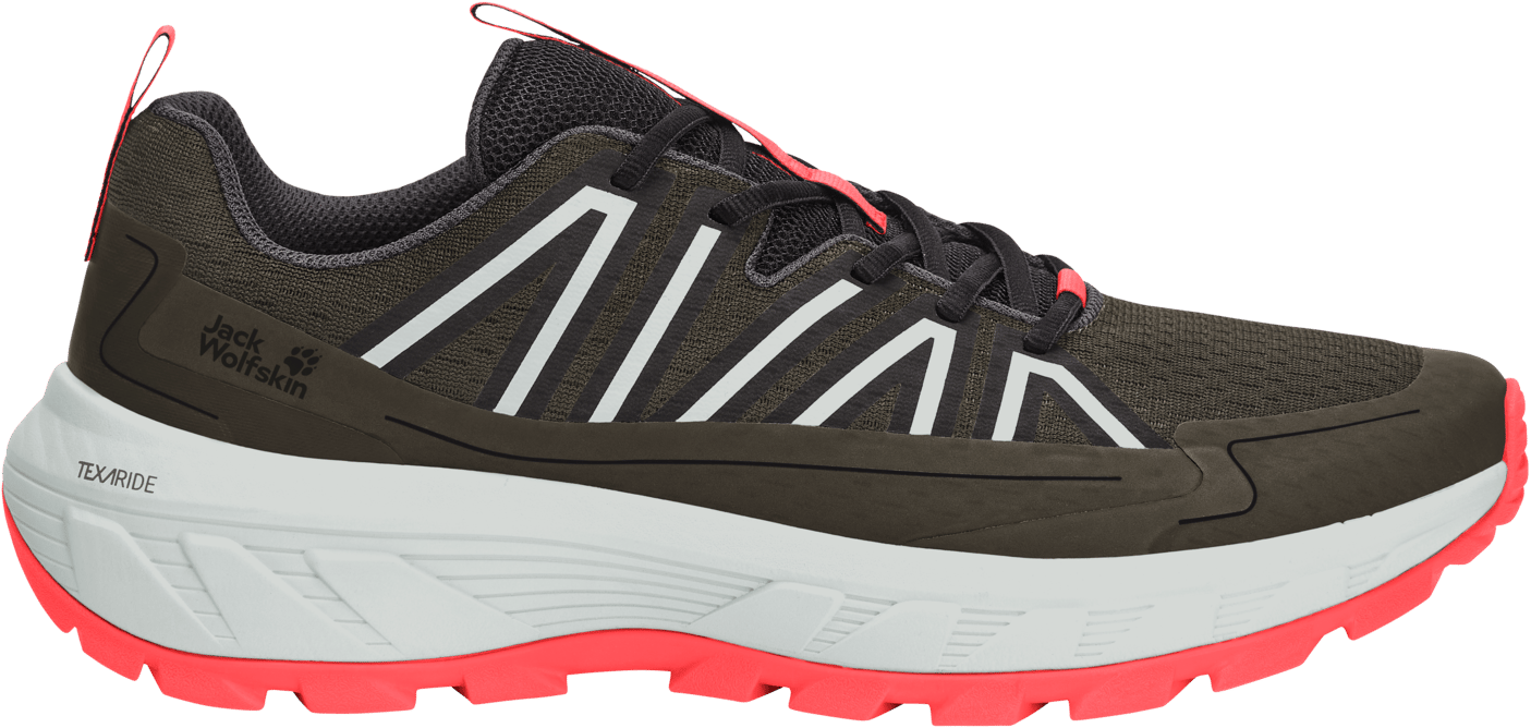 Jack Wolfskin Men's Wild Hike Low Obsidian Moss