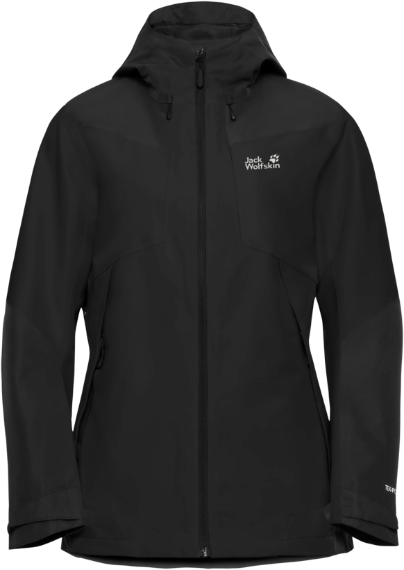 Jack Wolfskin Women's Flextrail 2L Jacket Black Jack Wolfskin