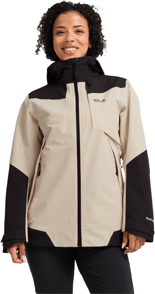 Jack Wolfskin Women's Flextrail 2L Jacket Oyster Jack Wolfskin