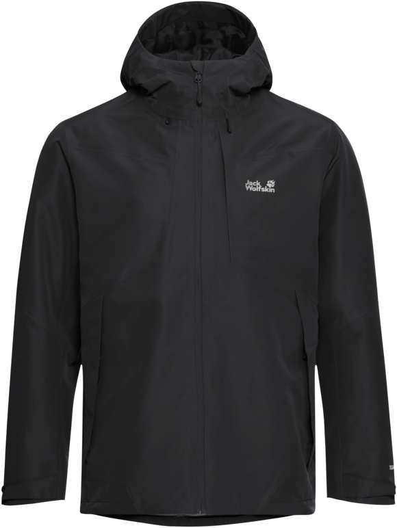 Jack Wolfskin Men's Flextrail 2L Jacket Black Jack Wolfskin