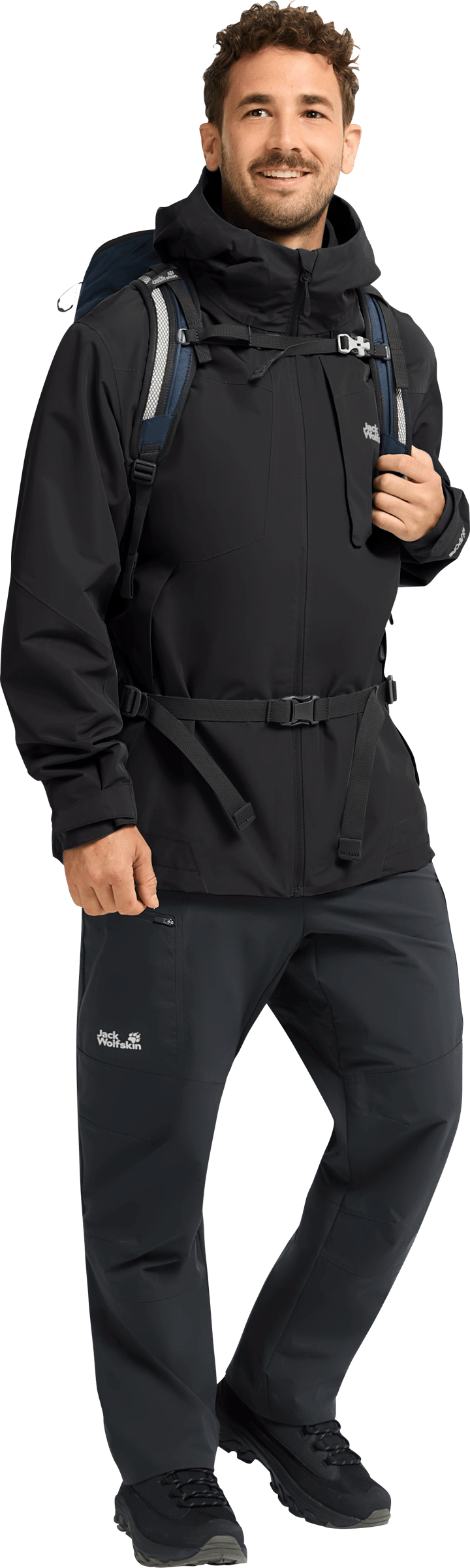 Jack Wolfskin Men's Flextrail 2L Jacket Black Jack Wolfskin