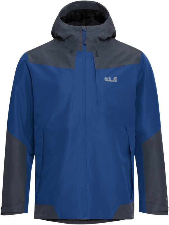 Jack Wolfskin Men's Flextrail 2L Jacket Blue Orchid