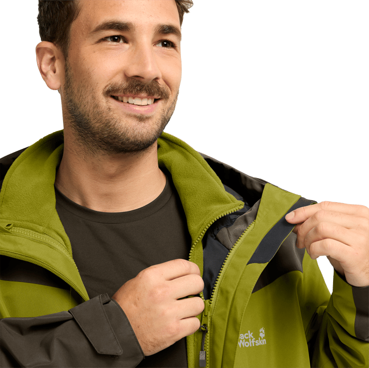 Jack Wolfskin Men's Flextrail 2L Jacket Khaki Green Jack Wolfskin