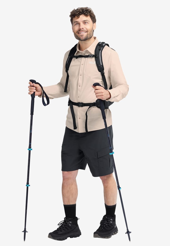 Jack Wolfskin Men's Prelight Suncool Ls Shirt Oyster Jack Wolfskin