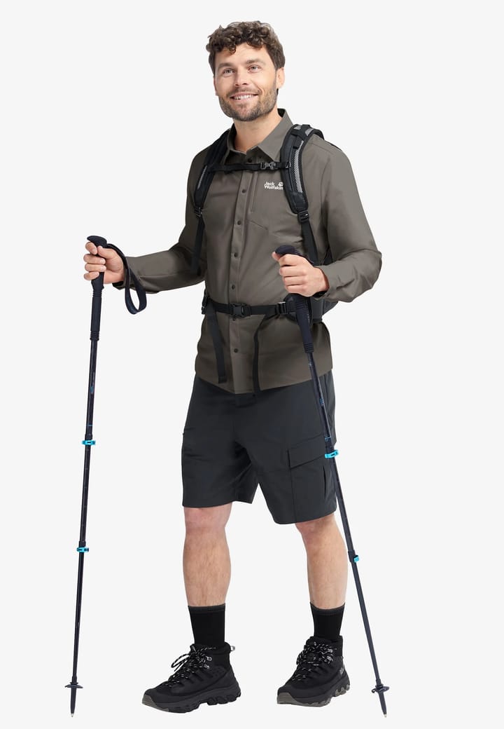 Jack Wolfskin Men's Prelight Suncool Ls Shirt Flint Jack Wolfskin