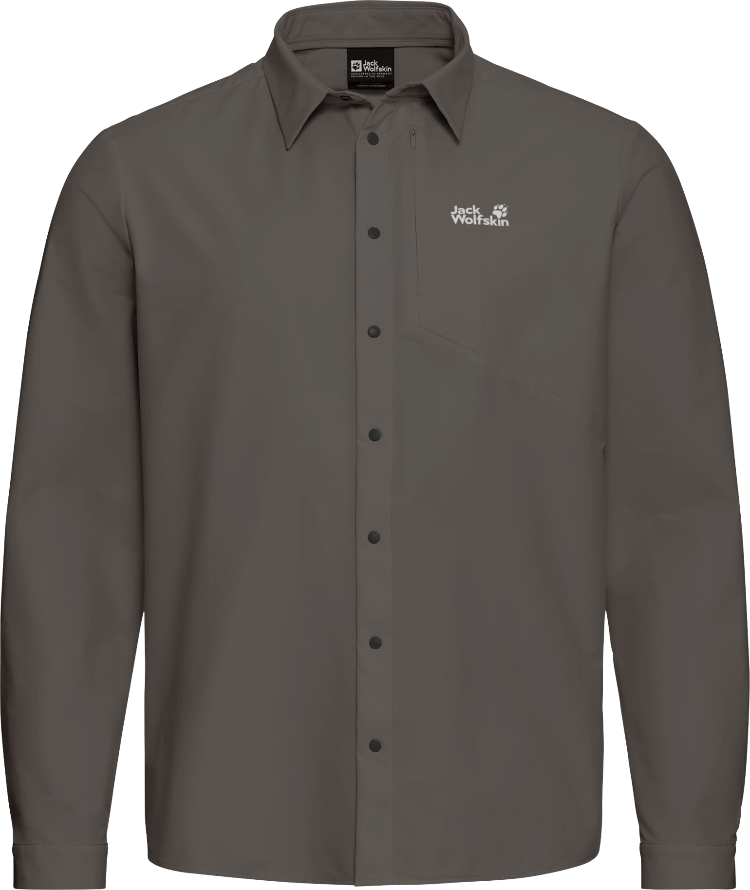 Jack Wolfskin Men's Prelight Suncool Ls Shirt Flint