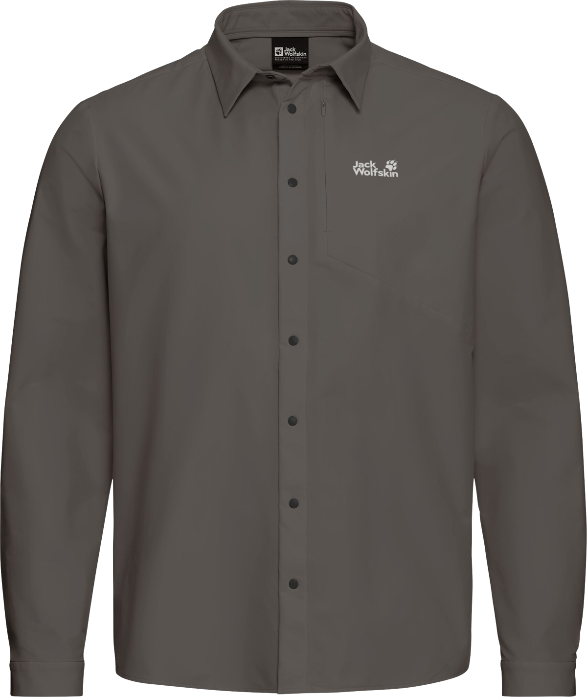 Jack Wolfskin Men's Prelight Suncool Ls Shirt Flint