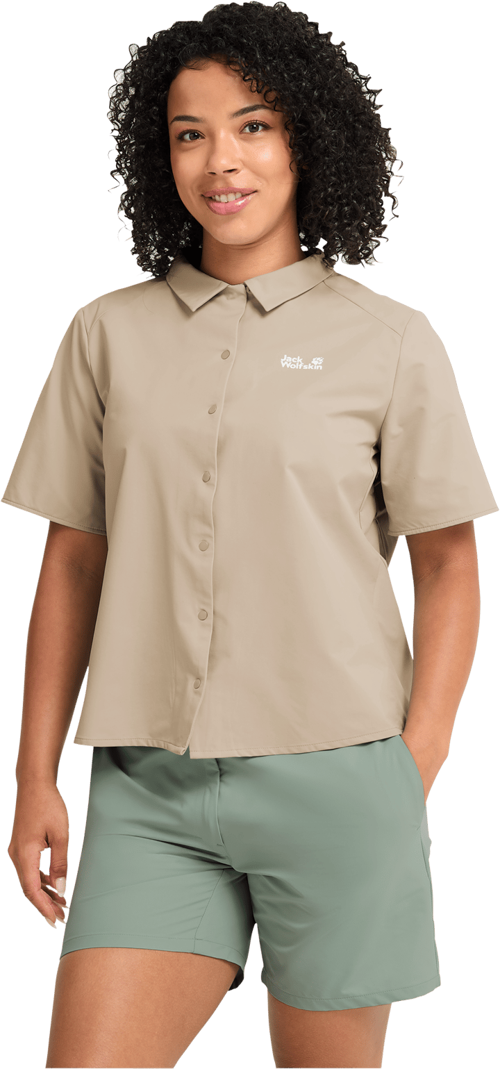 Jack Wolfskin Women's Prelight Suncool Shirt Oyster Jack Wolfskin