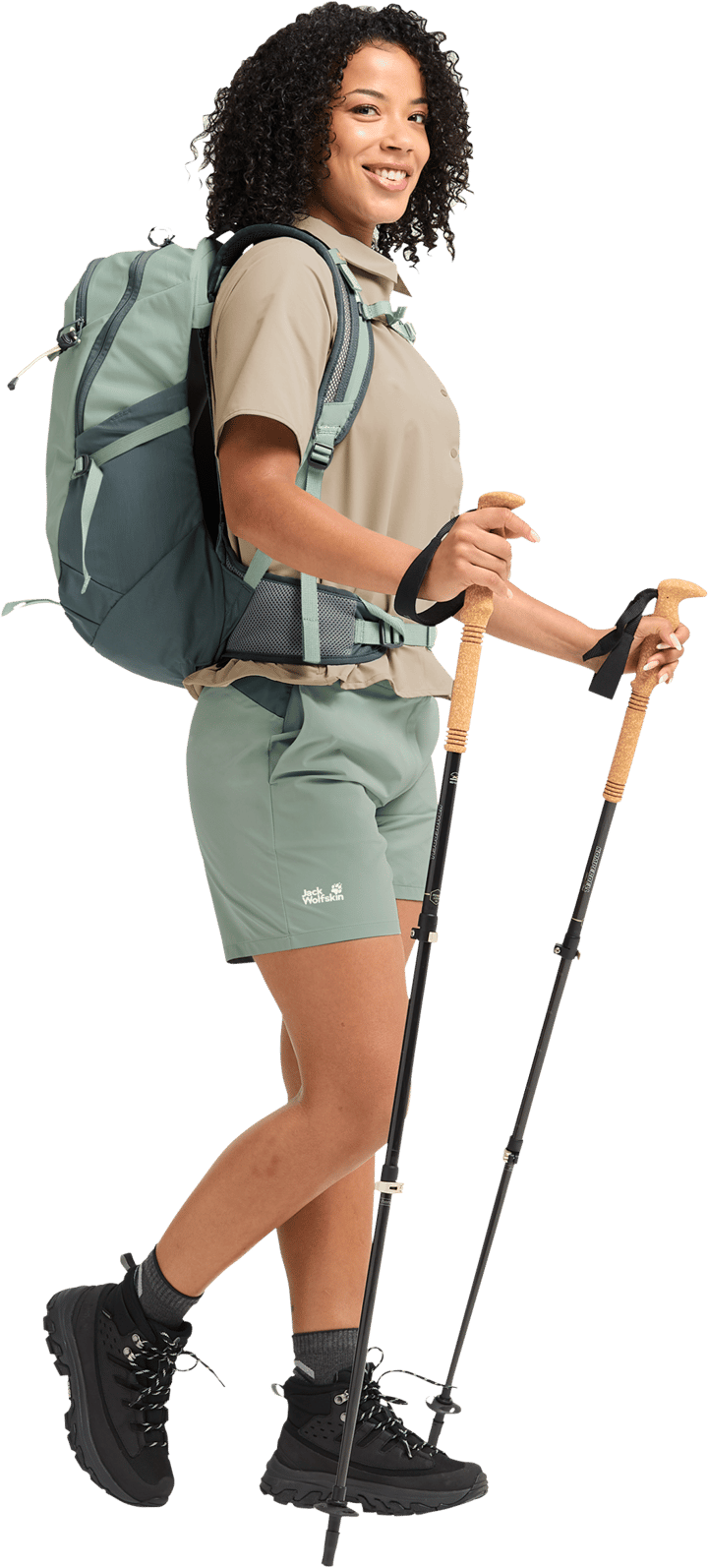 Jack Wolfskin Women's Prelight Suncool Shirt Oyster Jack Wolfskin