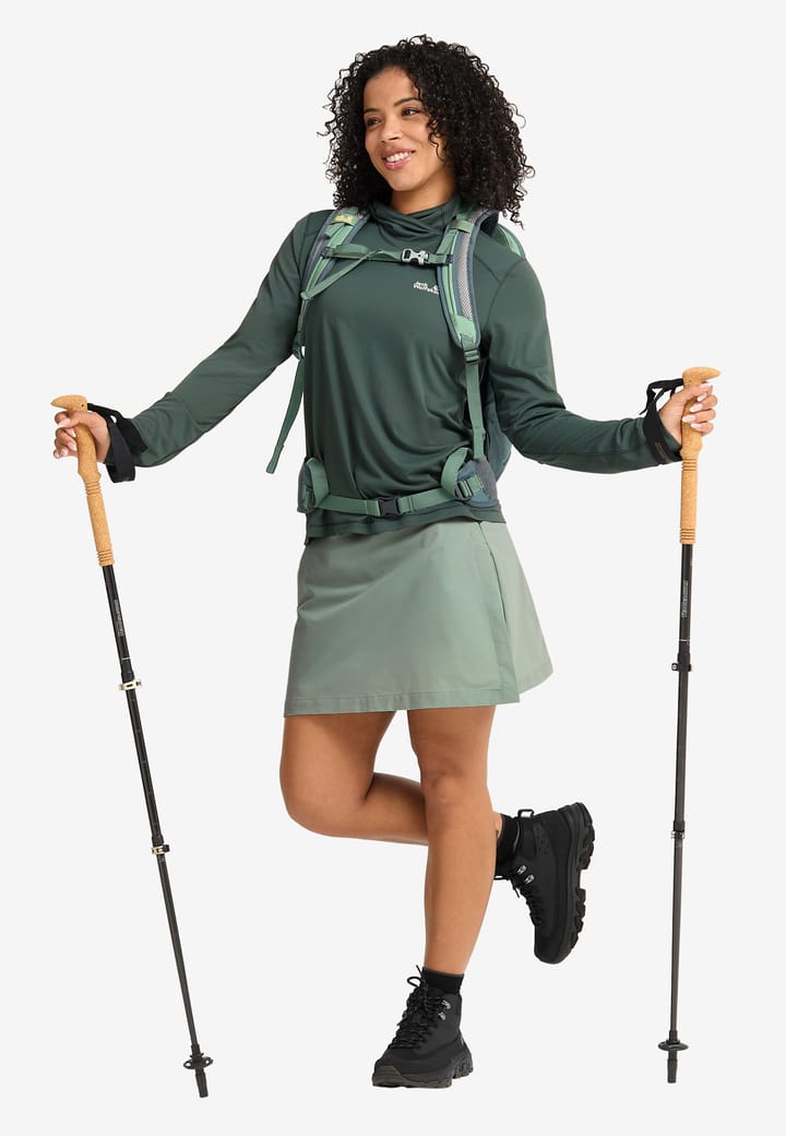 Jack Wolfskin Women's Prelight Suncool Hoody Sago Palm Jack Wolfskin