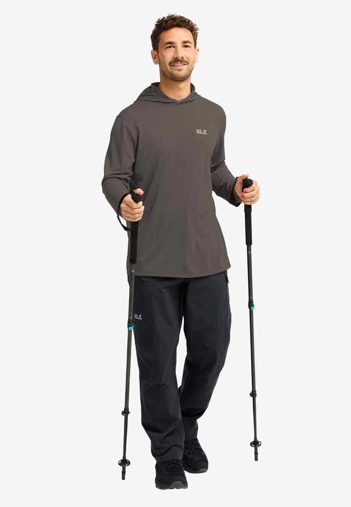 Jack Wolfskin Men's Prelight Suncool Hoody Flint Jack Wolfskin