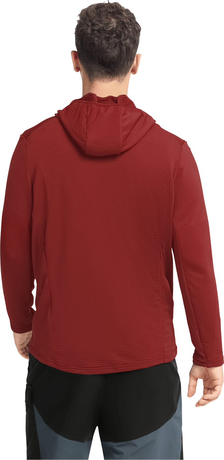 Jack Wolfskin Men's Litestride Hooded Full Zip Merlot Jack Wolfskin