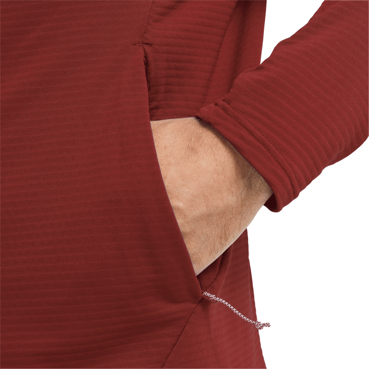Jack Wolfskin Men's Litestride Hooded Full Zip Merlot Jack Wolfskin