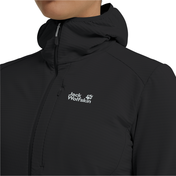 Jack Wolfskin Women's Litestride Hooded Full Zip Black Jack Wolfskin