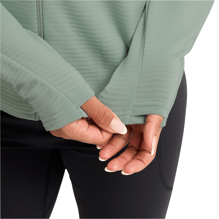 Jack Wolfskin Women's Litestride Hooded Full Zip Green Zinnia Jack Wolfskin