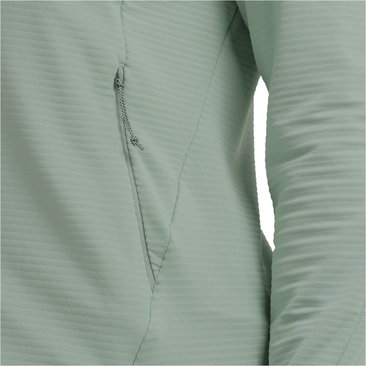 Jack Wolfskin Women's Litestride Hooded Full Zip Green Zinnia Jack Wolfskin