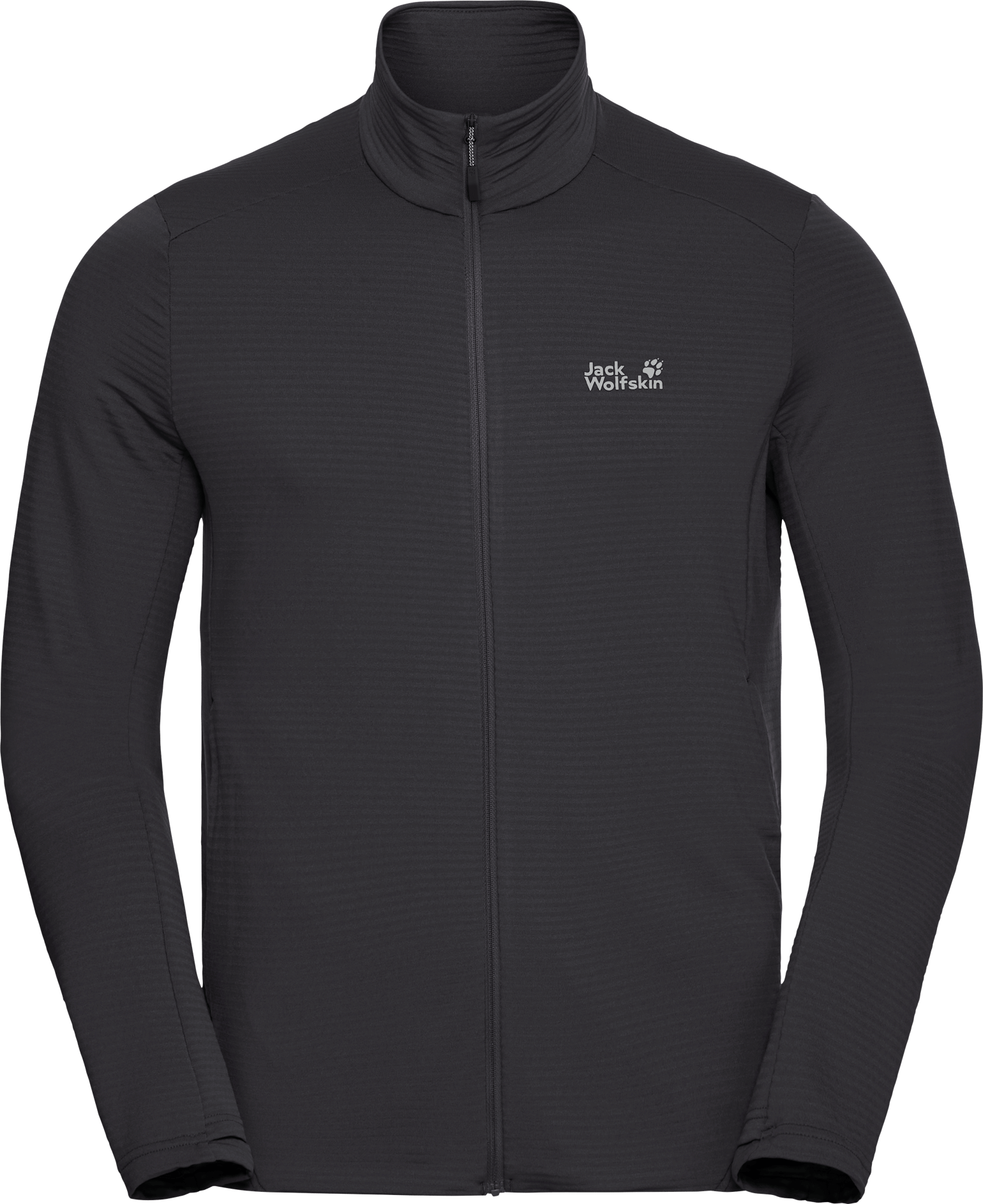 Jack Wolfskin Men's Litestride Full Zip Black