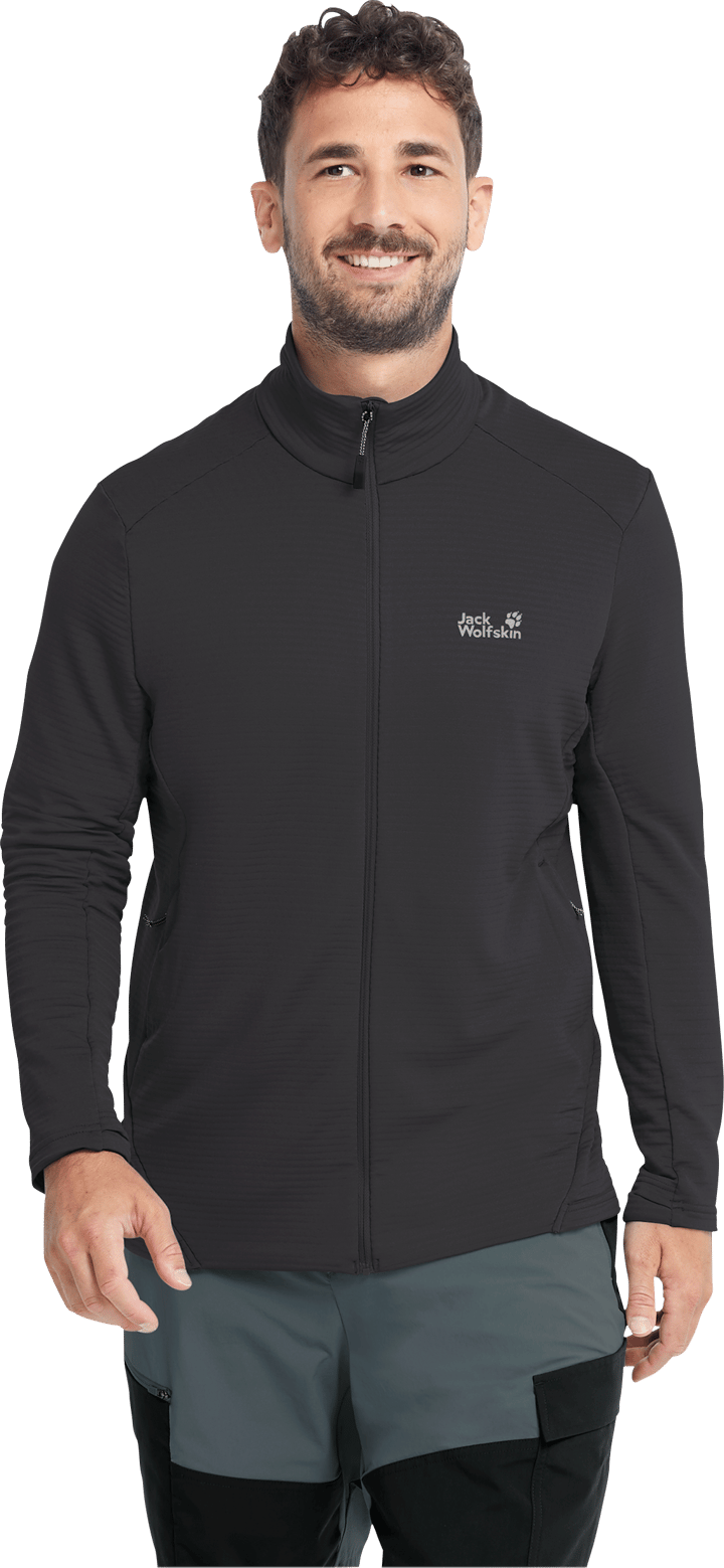 Jack Wolfskin Men's Litestride Full Zip Black Jack Wolfskin